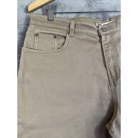 Faded Glory Jeans Women's 18P Tan Stretch Cotton Denim High Rise Tapered Y2K 90s - Picture 4 of 13